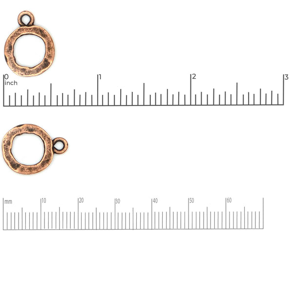 Hammered Toggle Ring- Antique Gold – Beadshop.com
