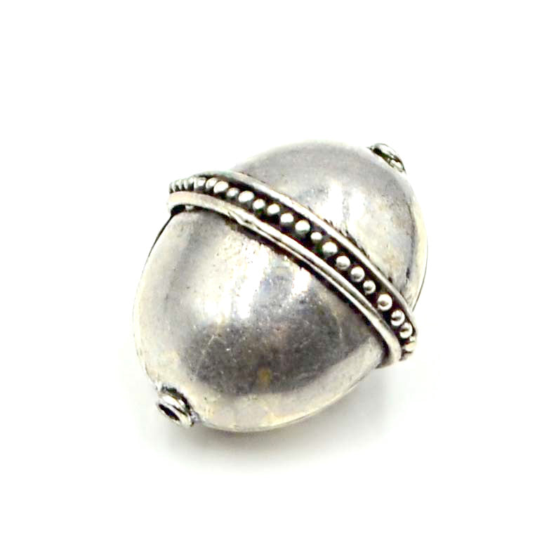 Sterling Silver High Polished Oval Bead