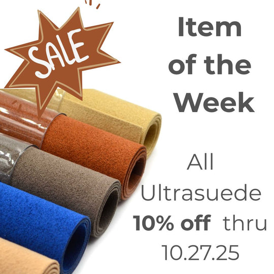 Ultrasuede is on sale this week!
