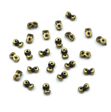 Cymbal Kaparia SuperDuo Side Beads- Antique Brass