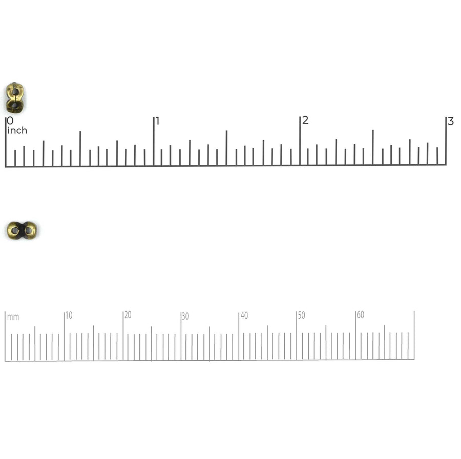 Cymbal Kaparia SuperDuo Side Beads- 24kt Gold Plate