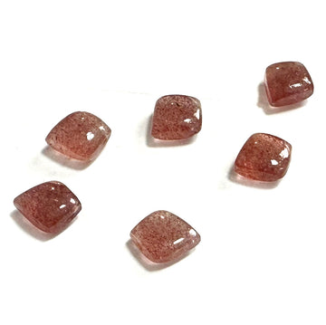 Kite Briolettes- Strawberry Quartz