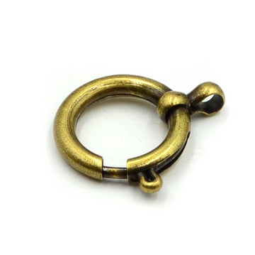 Jumbo Spring Ring- Antique Brass