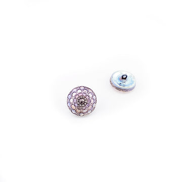 Mandala- Transparent AB, Silver & Black