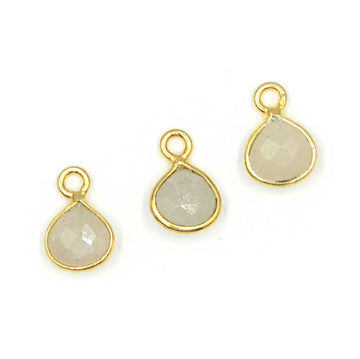 Moonstone 18k Gold Vermeil Bezel Briolette