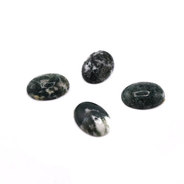 Moss Agate Cabochon 13 x 18mm