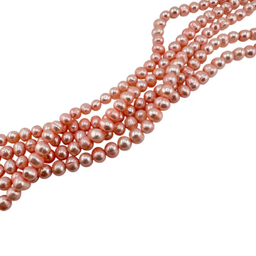 Pink Potato Pearls-7mm