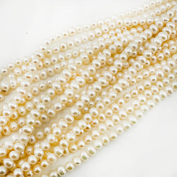 White Potato Pearls- 4.5-5mm
