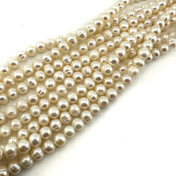 White Potato Pearls- 7mm