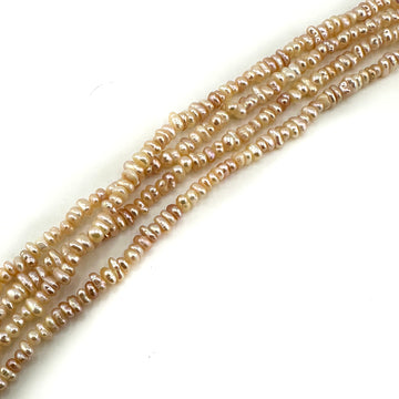 Peach Potato Pearls- 2.5mmx4mm