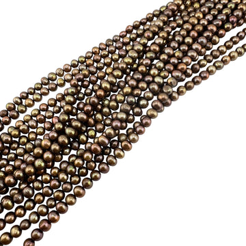 Bronze Potato Pearls- 5mm