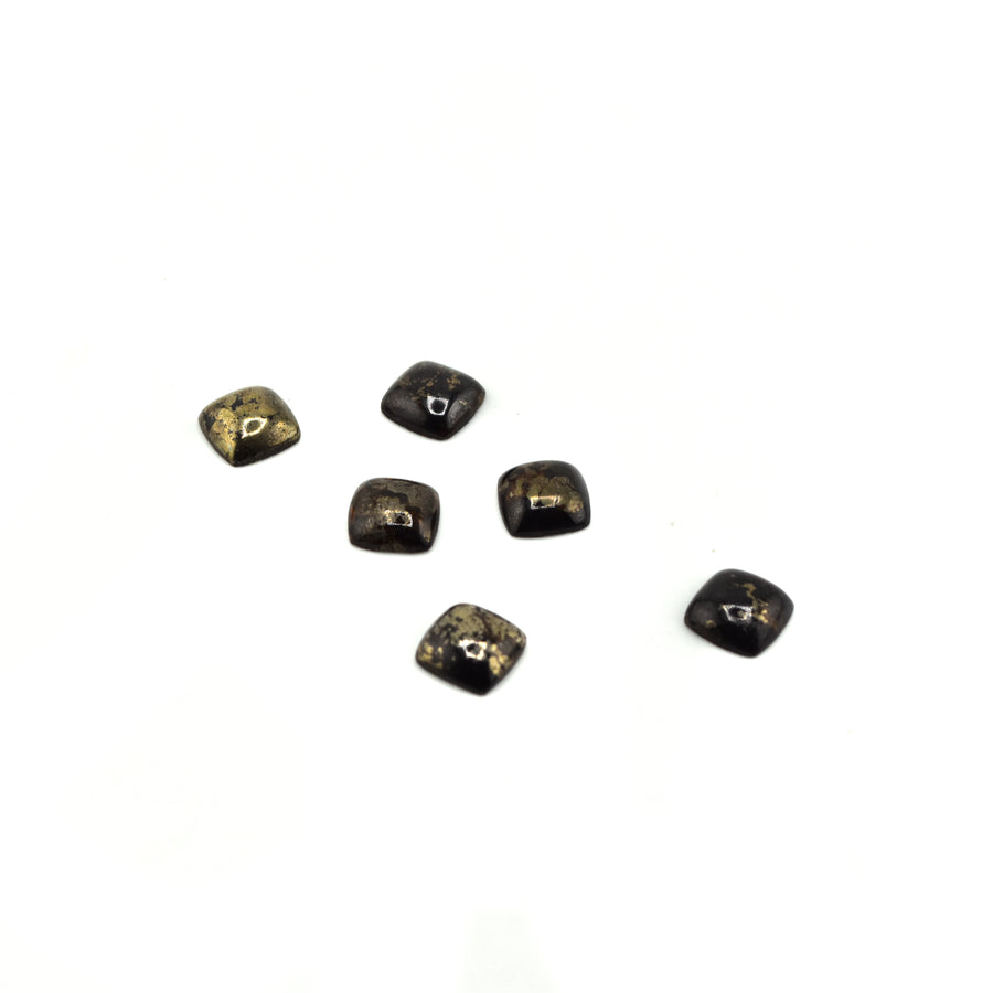 Pyrite Cabochon Square 9x9mm