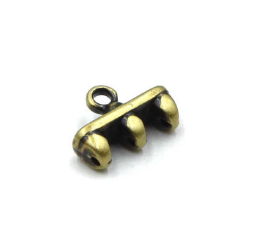 Cymbal Rozos III Superduo Bead Ending- Antique Brass