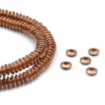 Saucer Spacers, 5mm- Copper Plate