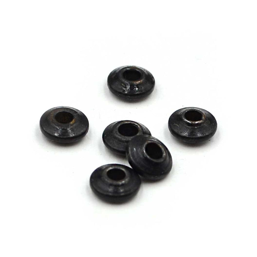 Saucer Spacers, 4mm- Black