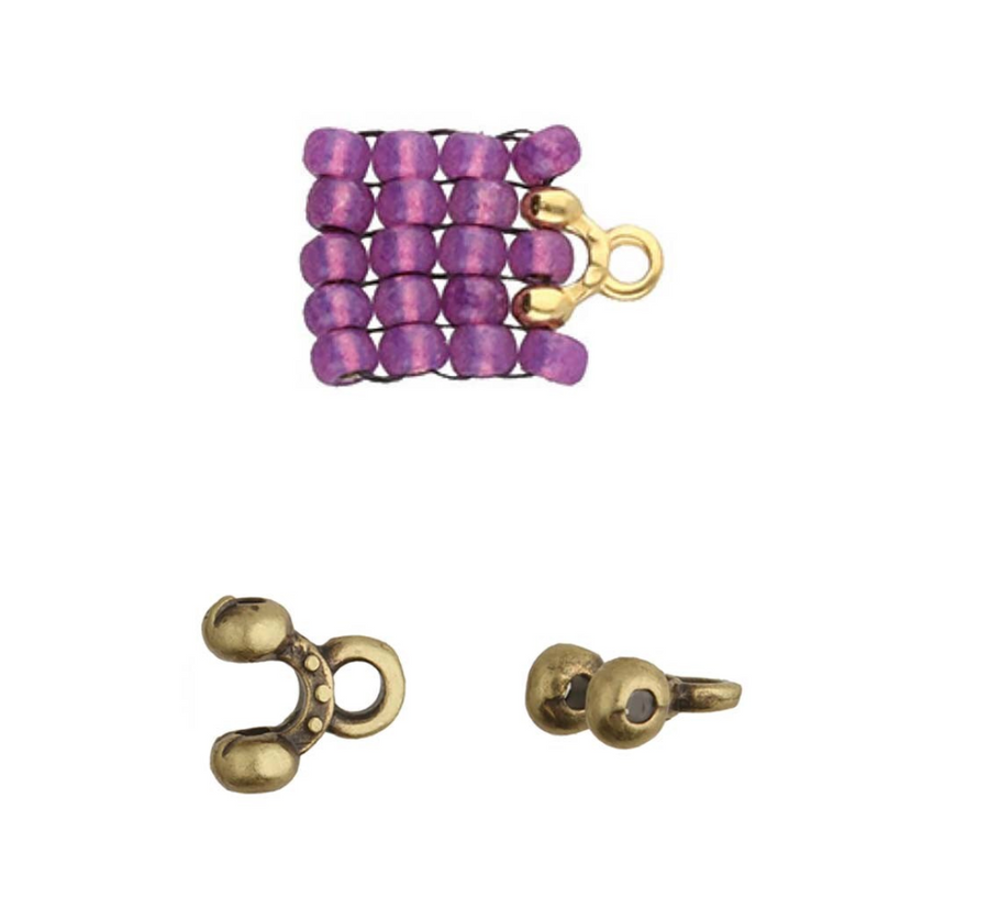 Cymbal Alona II 8/0 Bead Ending- Antique Brass