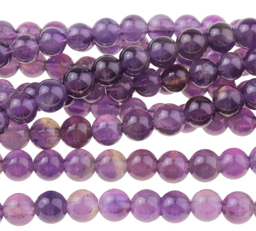 Amethyst- 4mm Rounds