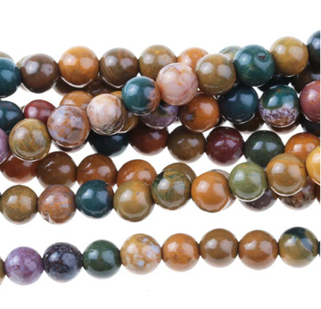 Kabamby Ocean Jasper- 4mm Rounds