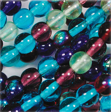 8mm Druk- Jeweltones Mix