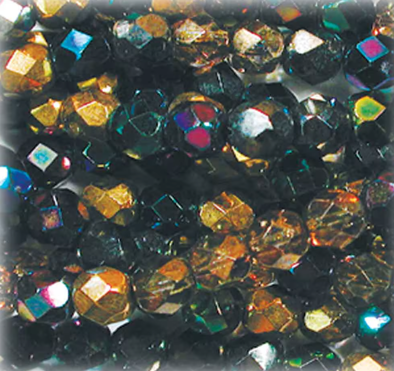 8mm Fire Polish-Heavy Metals