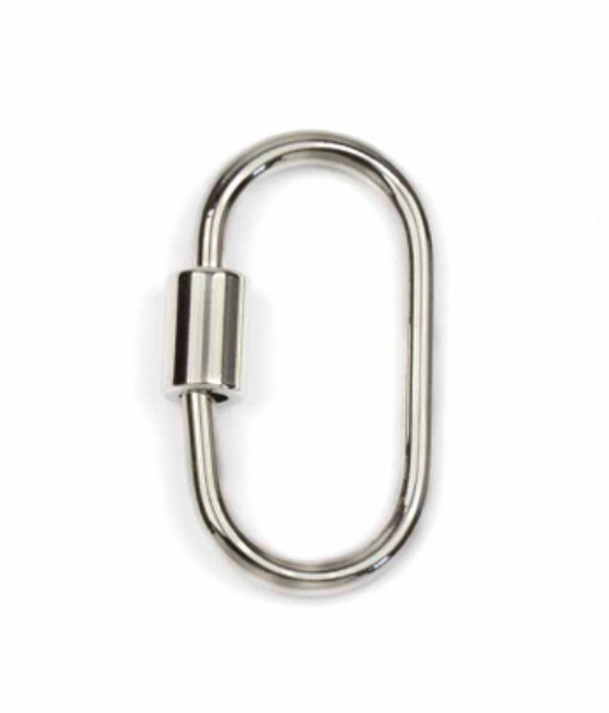 Carabiner Clasp- Silver