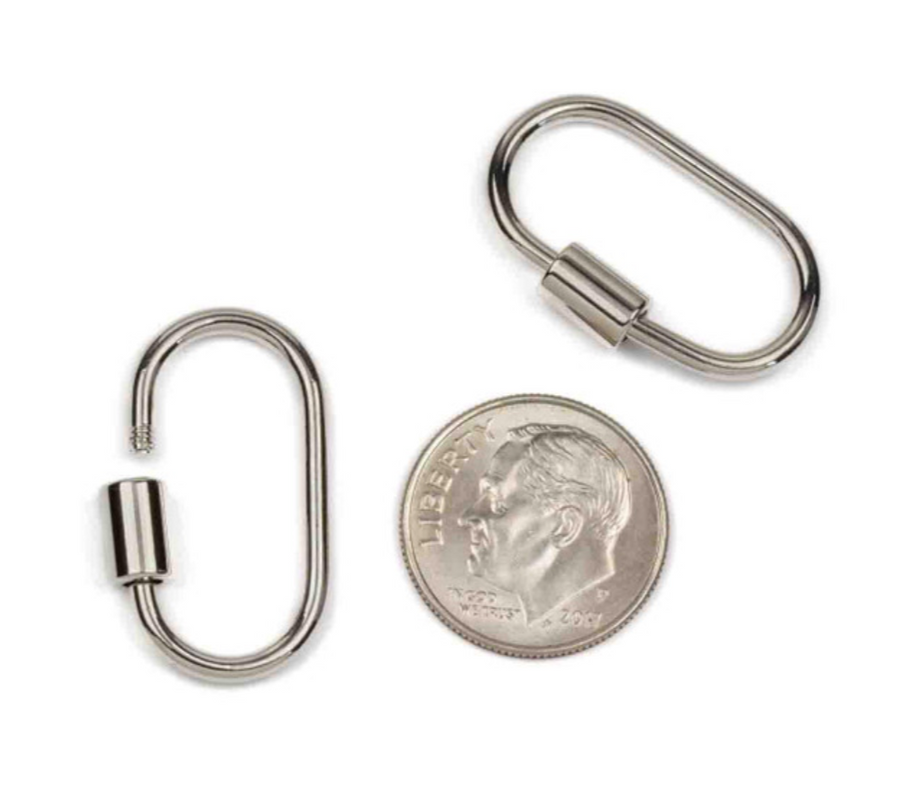 Carabiner Clasp- Silver