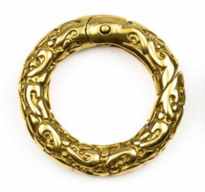 Cabaret Push Clasp-Antique Gold