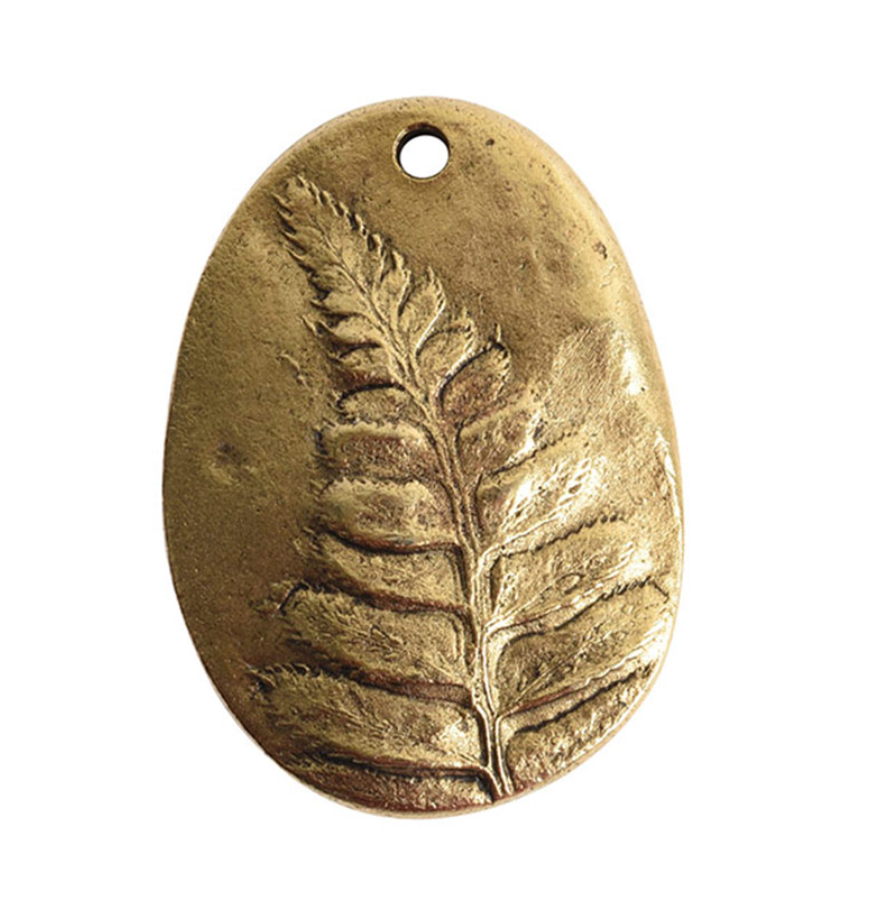 Large Fern- Antique Gold