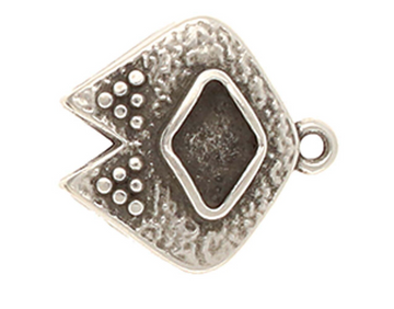 Cymbal Kipos II GemDuo Bead Ending- Antique Silver