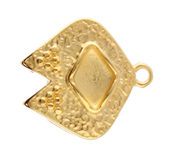 Cymbal Kipos II GemDuo Bead Ending- 24kt Gold Plate