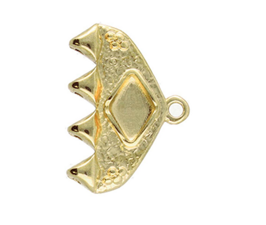 Cymbal Kipos IV GemDuo Bead Ending- 24kt Gold Plate
