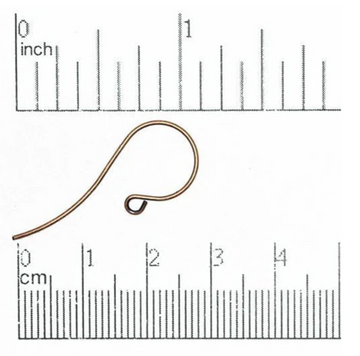 Antique Copper Shepherd's Hook Ear Wires (3 pair)