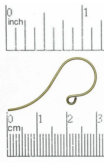 Antique Brass Shepherd's Hook Ear Wires (3 pair)