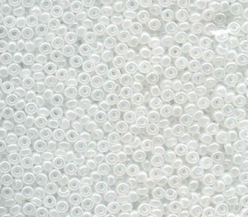 Czech 11/0 Seed Beads- White Pearl