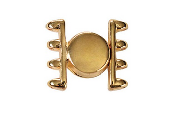 Cymbal Ateni IV SuperDuo Magnetic Clasp- 24kt Gold Plate