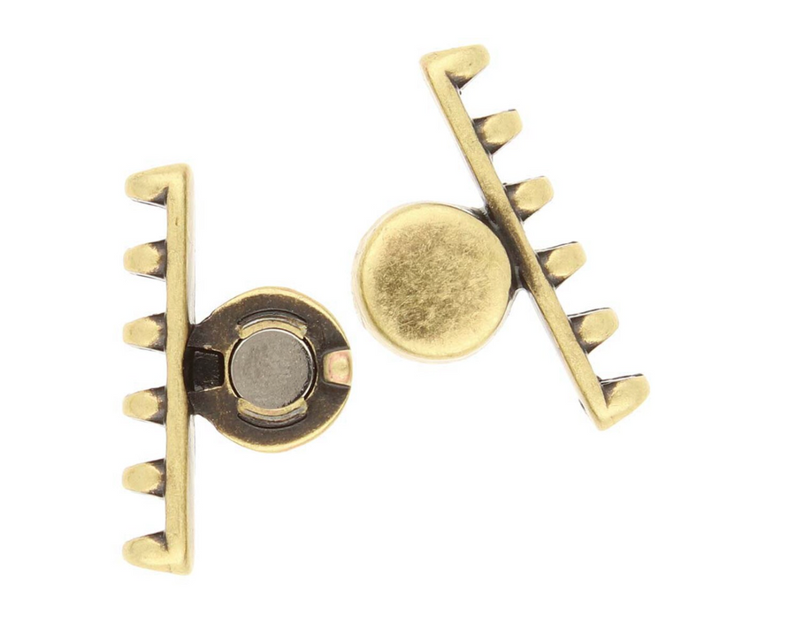 Cymbal Ateni VI SuperDuo Magnetic Clasp- Antique Brass