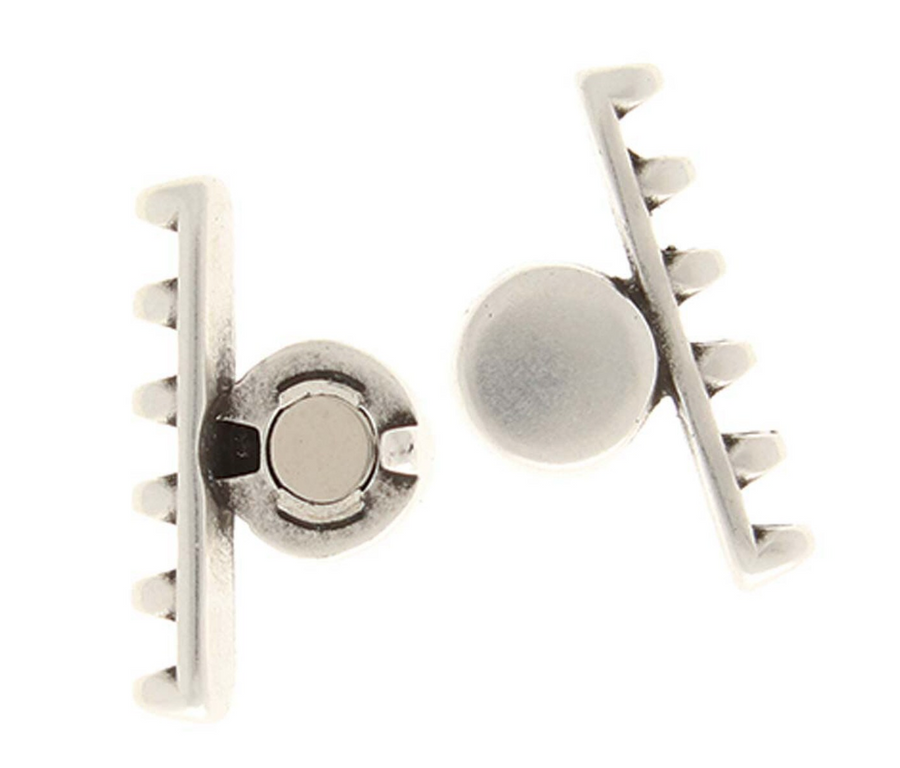 Cymbal Ateni VI SuperDuo Magnetic Clasp- Antique Silver