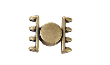 Cymbal Ateni IV SuperDuo Magnetic Clasp- Antique Brass