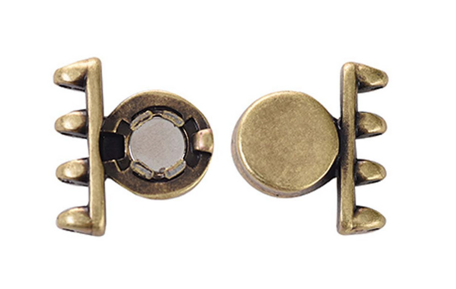 Cymbal Ateni IV SuperDuo Magnetic Clasp- Antique Brass