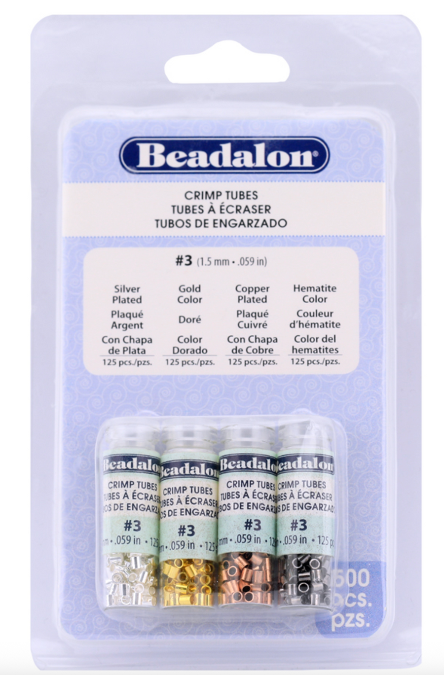 Beadalon Crimp Tubes- Assorted Colors