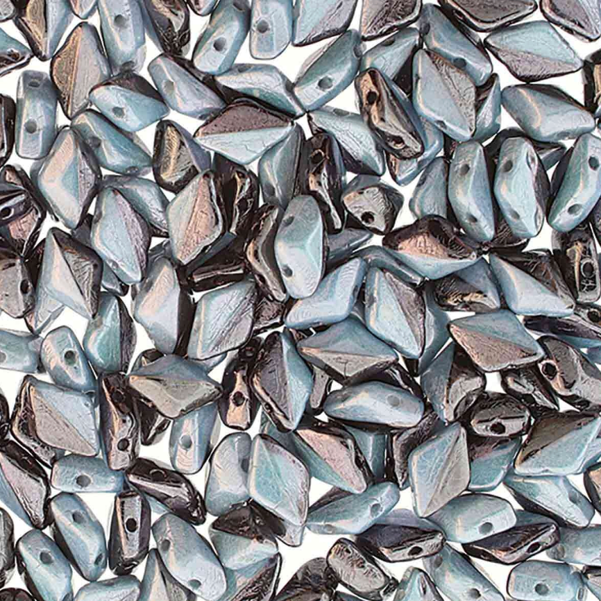GemDuos Duet- Black/White Blue Luster