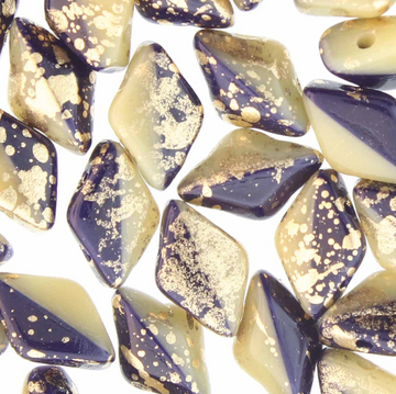 GemDuos Duet- Navy Ivory Gold Splash