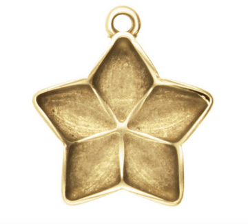 Cymbals Stomio GemDuo Pendant Setting- Antique Brass