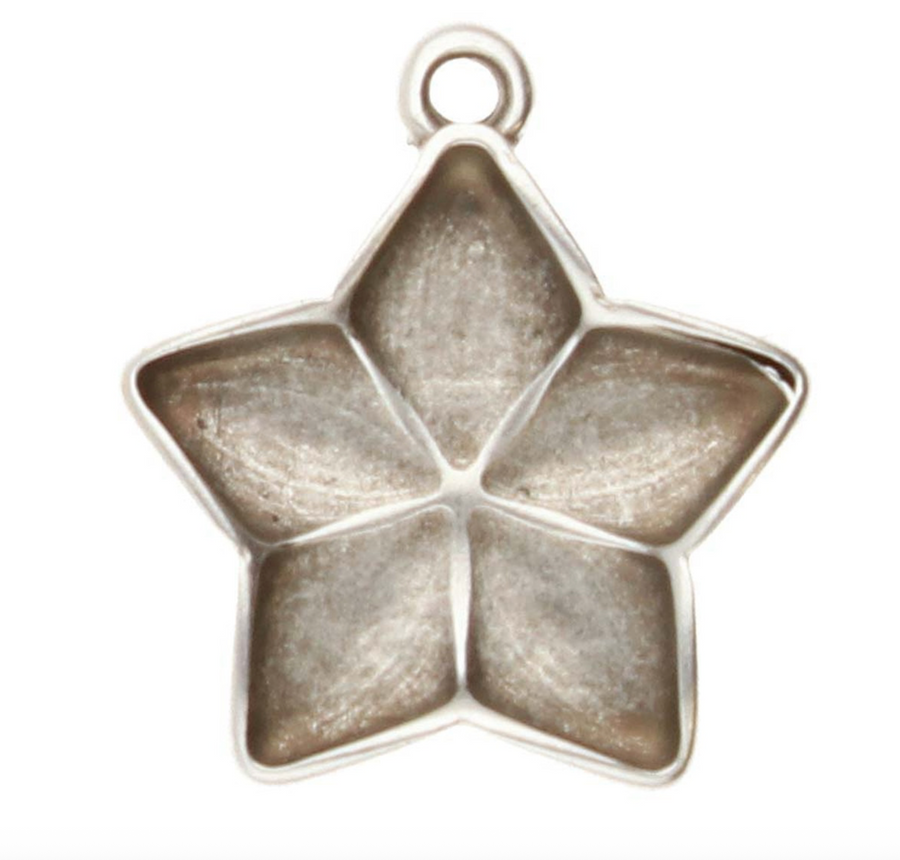 Cymbals Stomio GemDuo Pendant Setting- Antique Silver