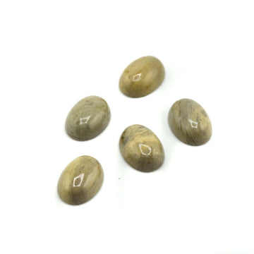 Silver Leaf Jasper Cabochon 13 x 18mm