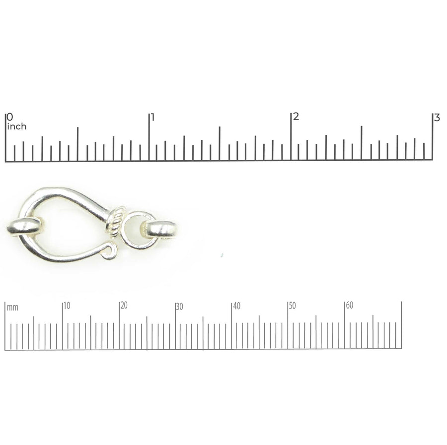 8pcs 925 Sterling Silver Clasp-S Hook, S Hook Clasp, 10x4.5mm (007904016)