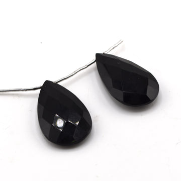 beadshopSTUDIO Style 14 Black Onyx Almond Shaped Pair