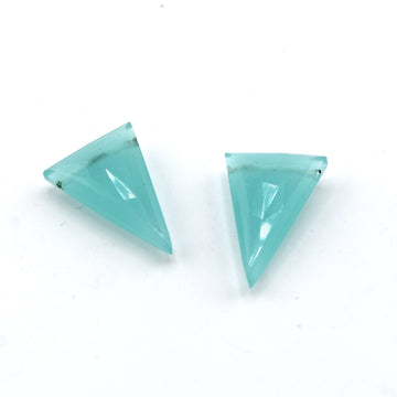 beadshopSTUDIO Style 15 Chalcedony Trillion Shaped Pair