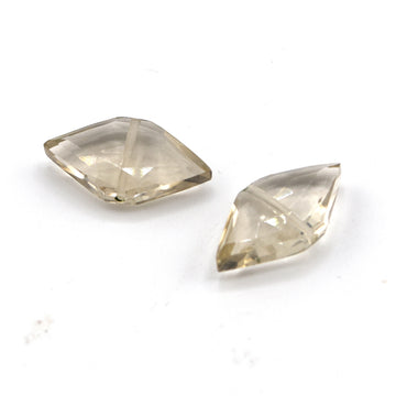 beadshopSTUDIO Style 20 Smokey Fancy Shaped Pair