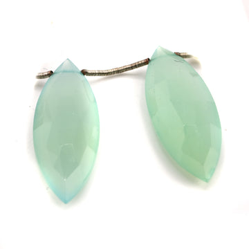 beadshopSTUDIO Style 21 Peruvian Chalcedony Pair